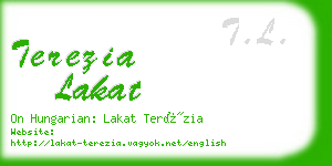 terezia lakat business card